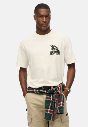 RECORD LABEL - Print T-shirt - cream