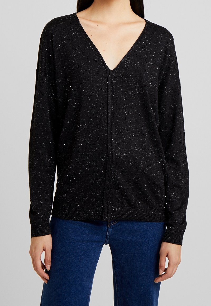 Sisley Stickad tröja - black