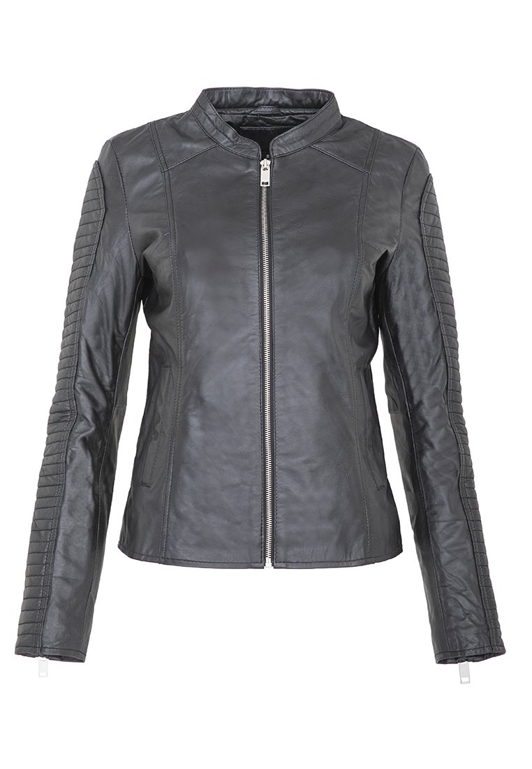 Le Temps Des Cerises Leren jas zwart