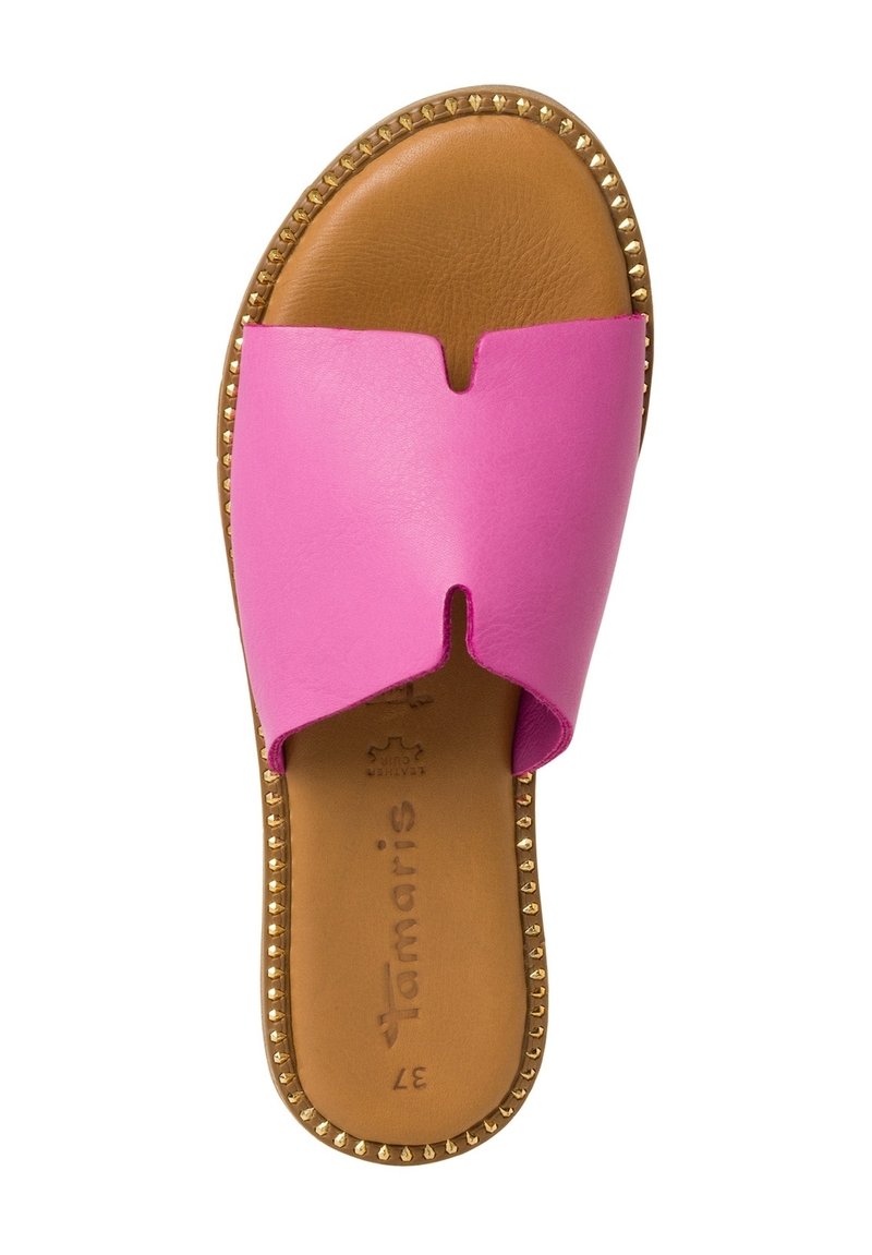 Tamaris Damen Pantoletten Tamaris Leder Pantolette Tamaris