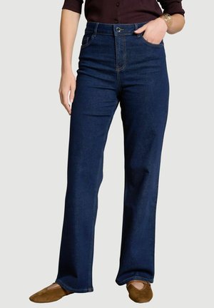 LolaLiza, HIGH-WAIST WIDE LEG JEANS HIGH-WAIST WIDE LEG JEANS - Wide leg - dark blue