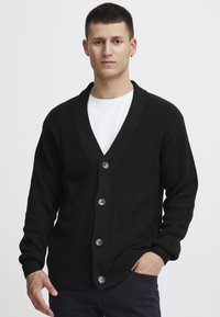 Solid - Cardigan - true black Miniaturebillede 1