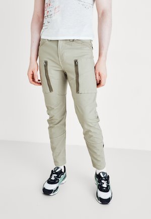 G-STAR ZIP 3D SKINNY - Stoffhose - elephant skin