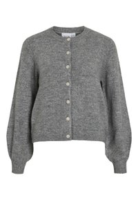 VIGLADYS O NECK - Cardigan - medium grey melange