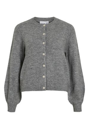 VILA VIGLADYS O NECK - Chaqueta de punto - medium grey melange