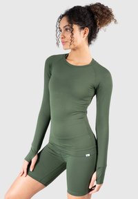 Smilodox LONGSLEEVE LORIE - Langærmet T-shirt - olive