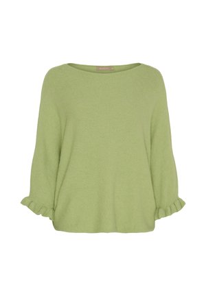 Striktrøje - pistachio