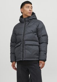 Jack & Jones - JORVESTERBRO PUFFER - Žieminė striukė - dark grey melange Miniatiūros vaizdas 1