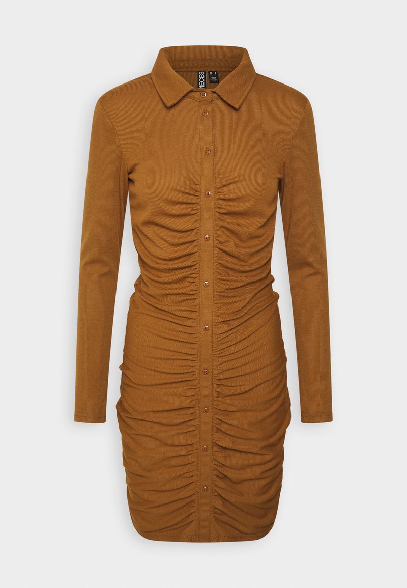 Pieces Etui-jurk bruin