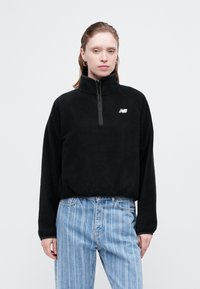 New Balance HALF ZIP - Flīsa džemperis - black