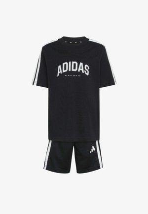adidas Performance, CONJUNTO DE PANTALÓN CORTO Y CAMISETA DE MANGA CORTA COLLEGIATE UNISEX - Pantalón corto de deporte - black