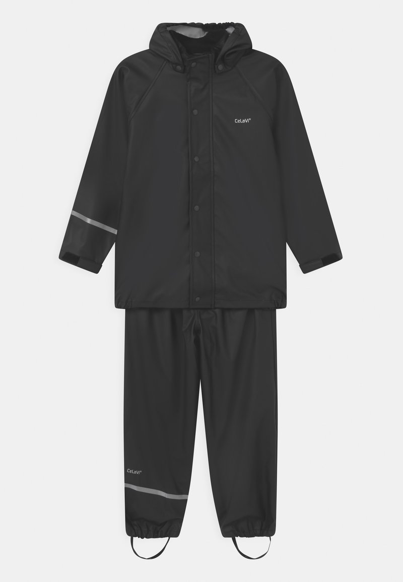 CeLaVi SET UNISEX - Regnbyxor - black