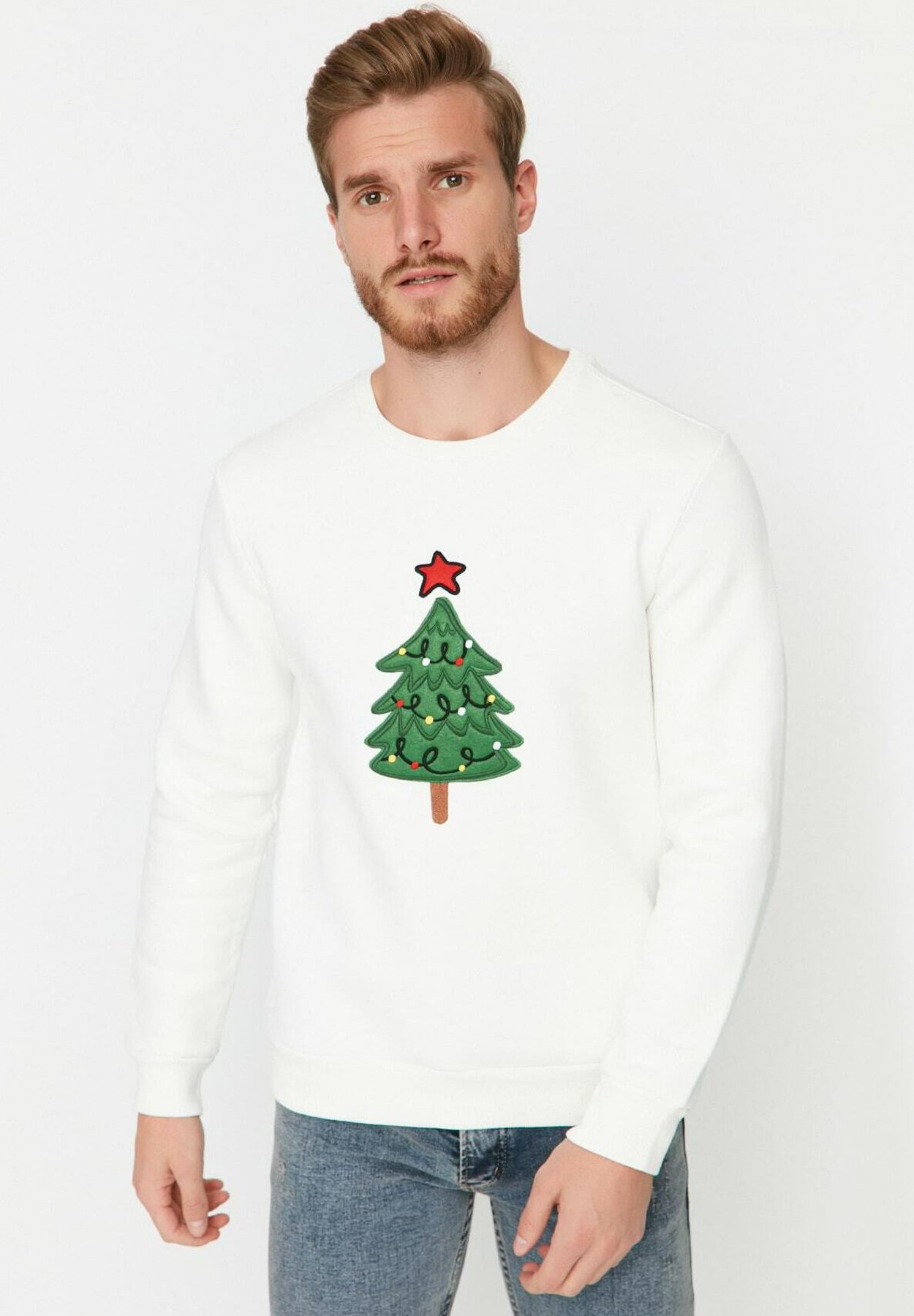 Trendyol CHRISTMAS - Sweater - cream/crème - Zalando.nl