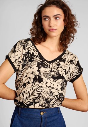DEEP V CARAMBOLA - T-shirt con stampa - black