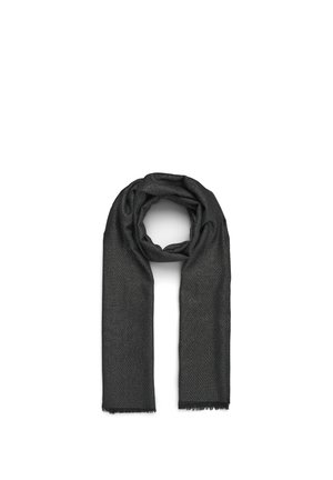 EFFETTO LUCCICANTE CON FRANGE - Sciarpa - nero