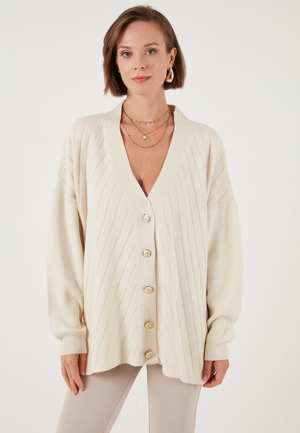 LELA Cardigan ecru/off-white Zalando