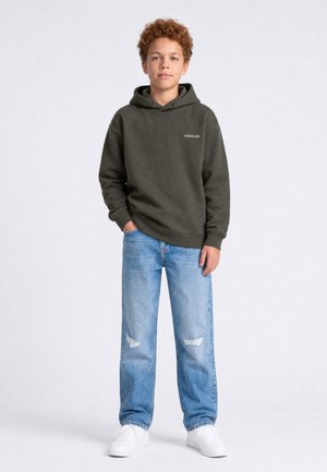 Petrol Industries, RELAXED GRAPHIC HOODIE IRONRUN - Kapuzenpullover - beluga
