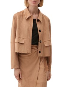 s.Oliver BLACK LABEL Imitatieleren jas - sandstein