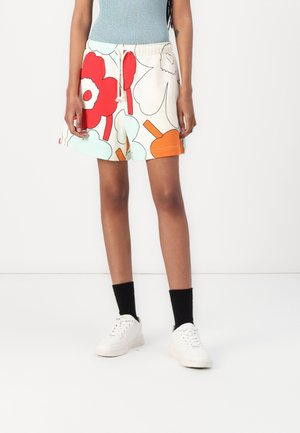 MIKSAUS PIIRTO UNIKKO - Shorts - off white/red/turquoise
