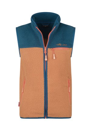 KIDS HEMSEDAL VEST UNISEX - Waistcoat - almond/madeira blue/deep orange