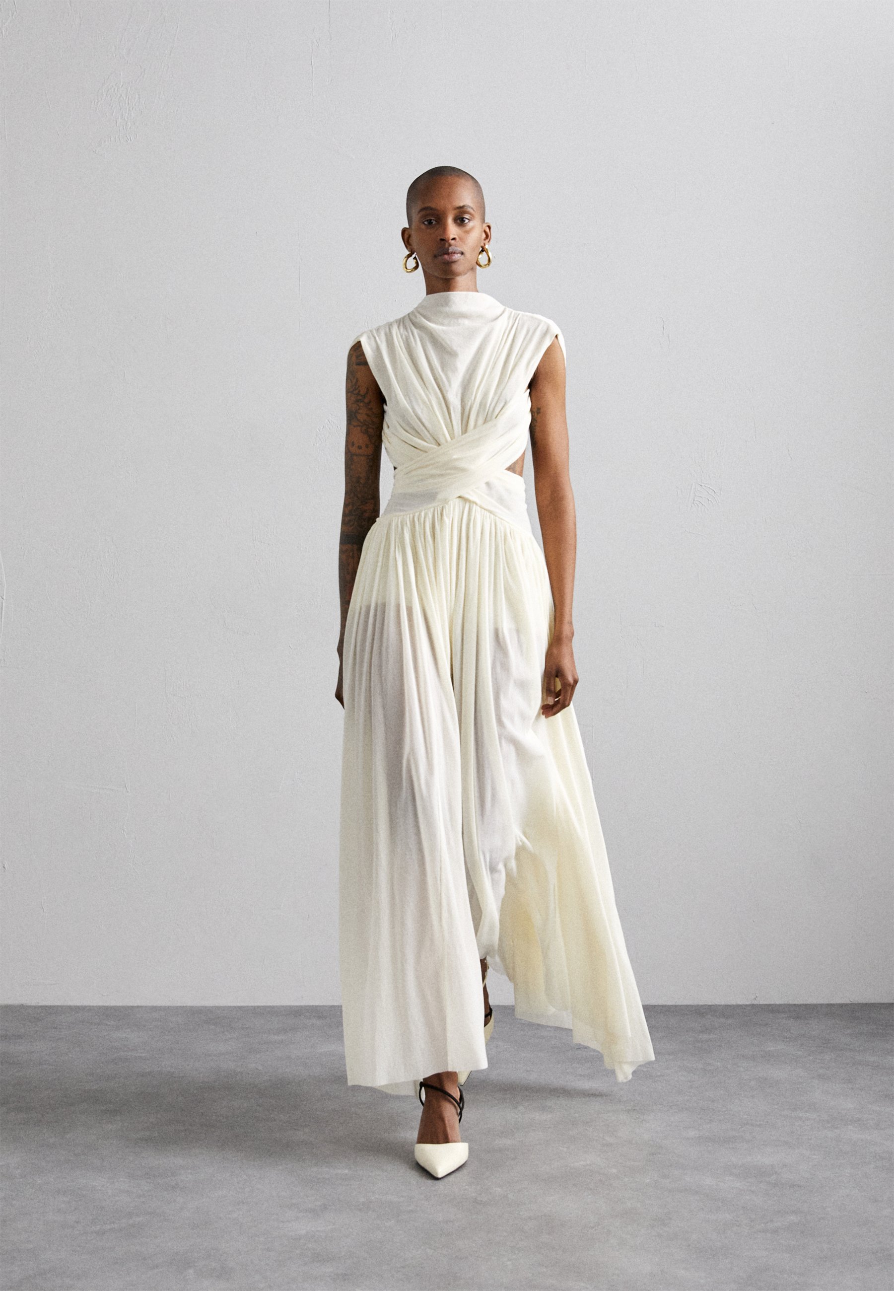 PHILOSOPHY DI LORENZO SERAFINI AW ドレス-ロング PHILOSOPHY DI LORENZO SERAFINI Woven maxi dress | THE OUTNET
