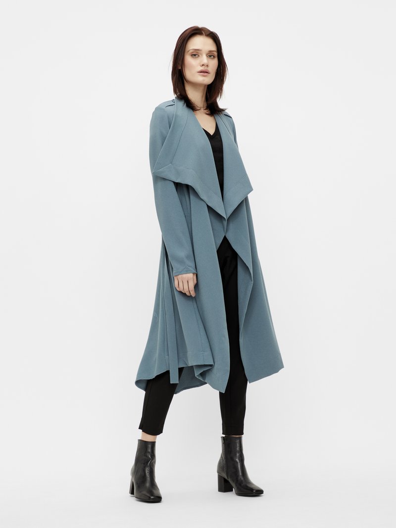Damen Parkas | Object OBJANNLEE L/S NOOS Trenchcoat blue mirage/hellblau - RW68222 Damen Parkas | Object OBJANNLEE L/S NOOS Trenchcoat blue mirage/hellblau - RW68222