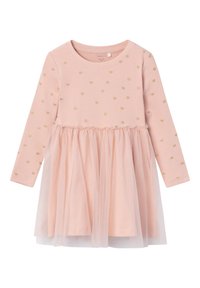 Name It - Nbfflora Ls Dress - 5102552 Almond Milk