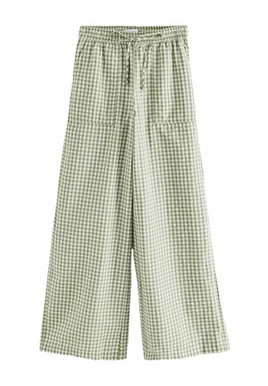 Next TALL FIT - PULL ON GINGHAM  - Nadrágok - green