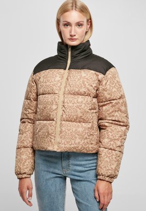 AOP RETRO PUFFER - Chaqueta de invierno - unionbeigedamast