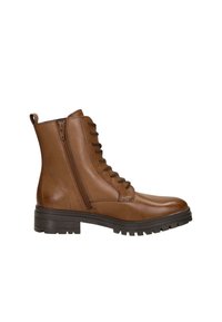 SUB55 SUB55 - Enkellaarsjes met plateauzool - cognac