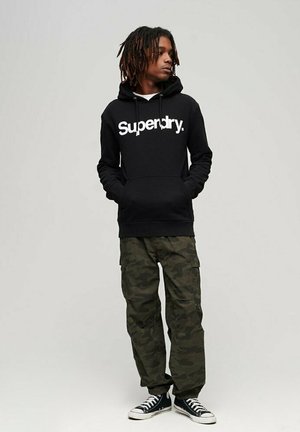 Felpa con cappuccio - black