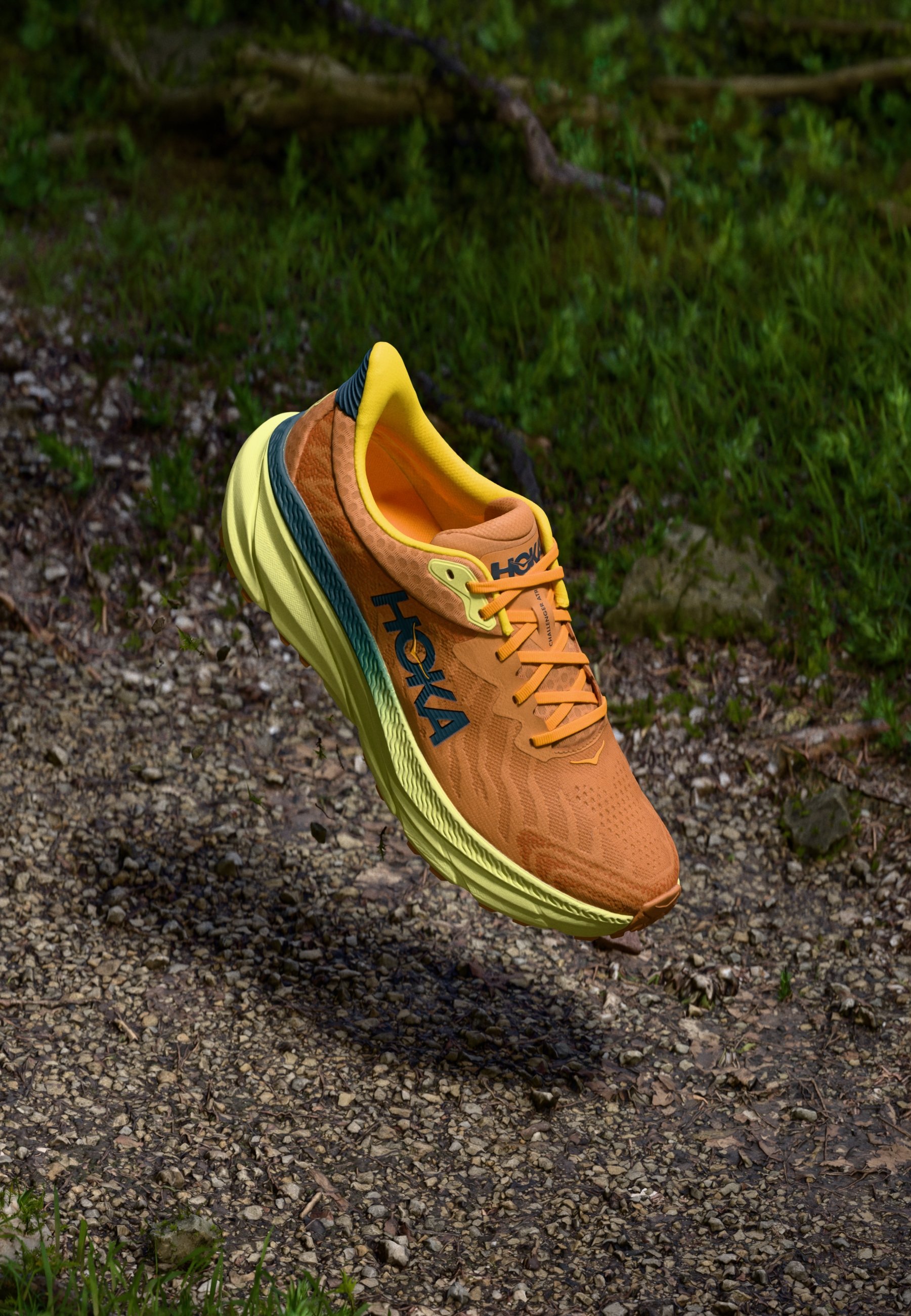 Tenis Trail Running Hoka Stinson Hombre Naranjas Marrom Y HOKA