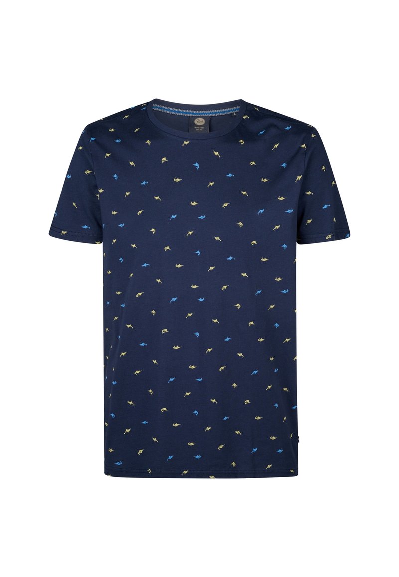 Petrol Industries T-shirt print donkerblauw