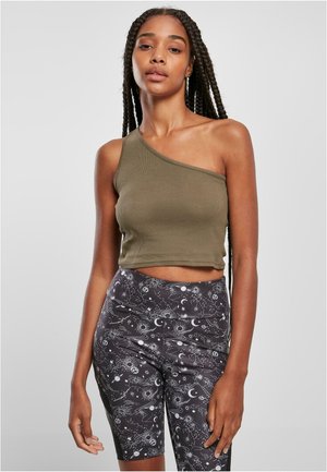 CROPPED ASYMMETRIC  - Viršus - khaki