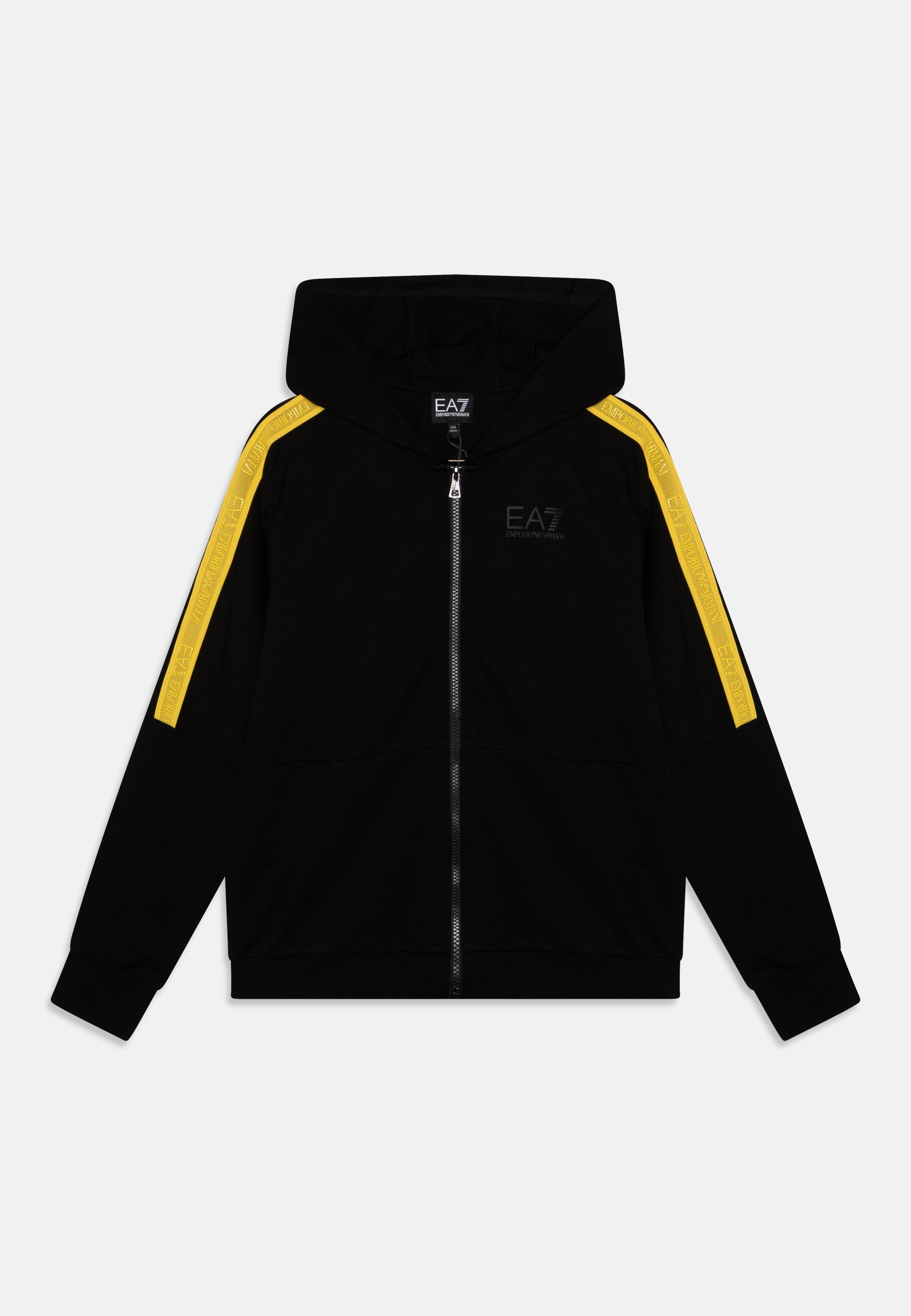 Black Felpa Zip Ea7 Ea7 Felpa Con Zip Armani EA7 Men S Sweatshirt