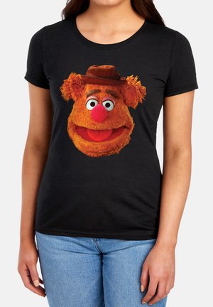 Disney, THE MUPPETS FOZZIE FACE - Print T-shirt - black