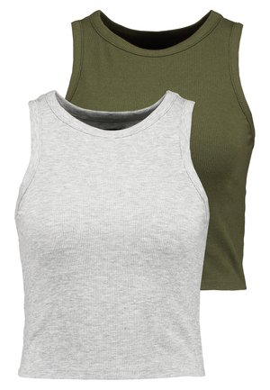 2 PACK - Topper - mottled grey/khaki