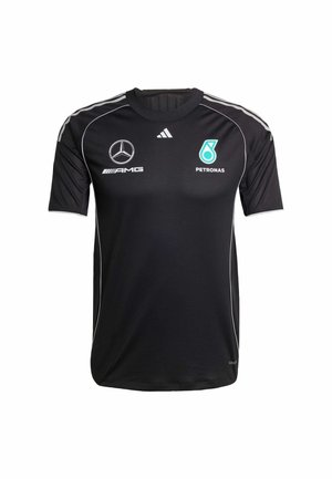 adidas Originals MERCEDES - AMG PETRONAS FORMULA ONE TEAM MECHANICS MEN - Print T-shirt - black   reflective silver