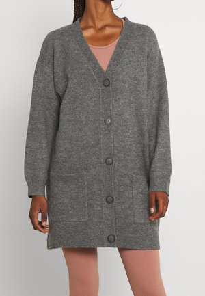 Cardigan - mottled dark grey