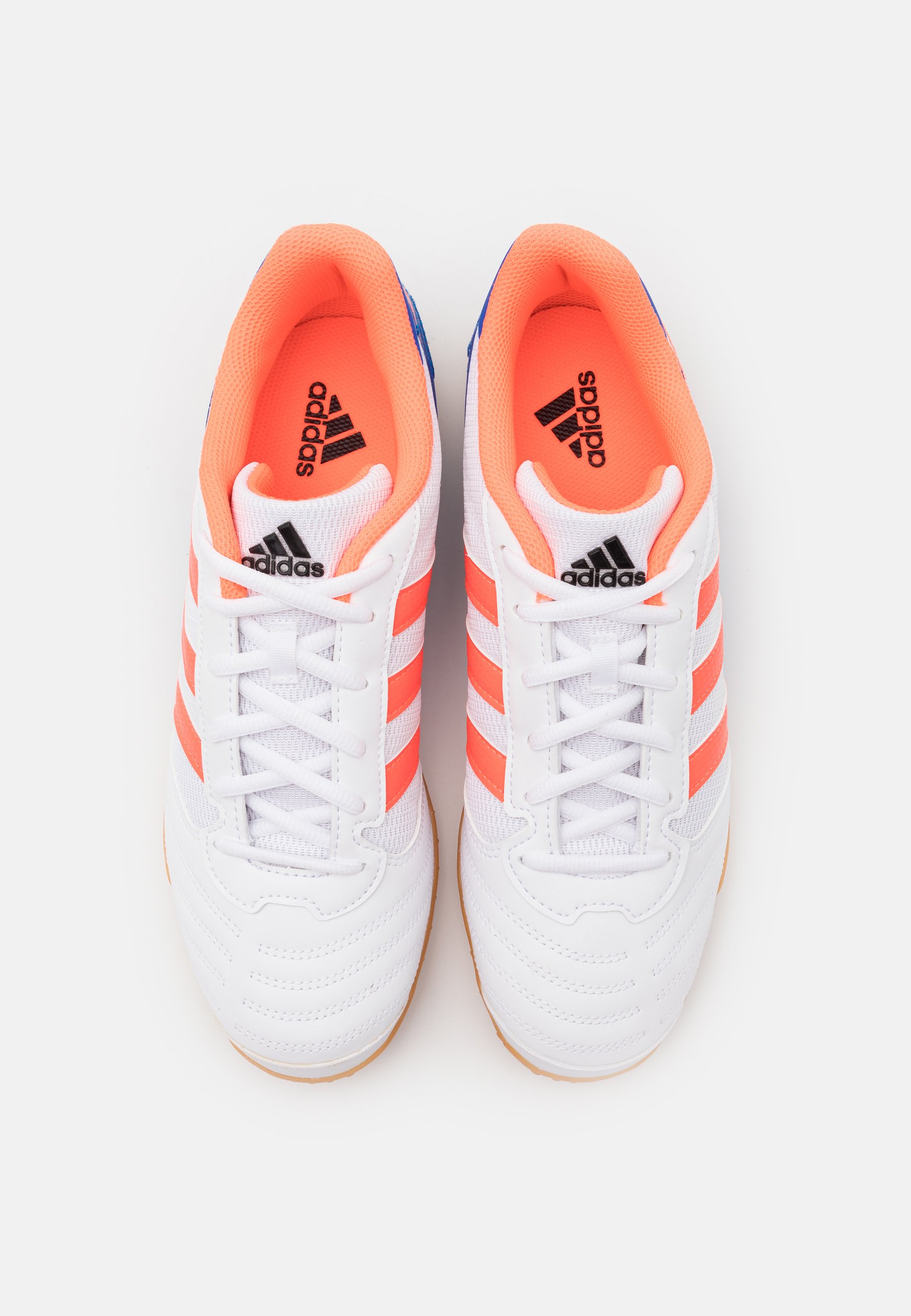 adidas Performance SUPER SALA - Botas de fútbol sin tacos - footwear  white/signal coral/glow blue/crema - Zalando.es