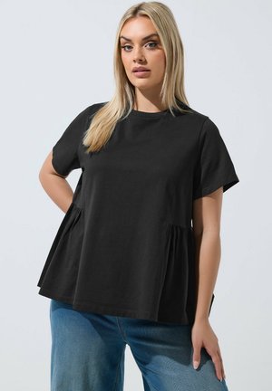 Yours Clothing, PLUS SIZE CASUAL TOPS - T-shirt print - black