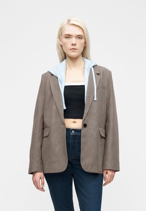 STRUCTURED SUITING PLAID - Blazer - grey