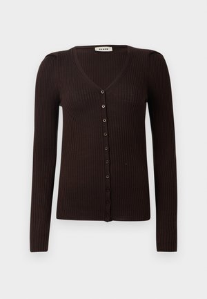 LEANDRA LONG SLEEVE - Ilgarankovis viršutinės dalies drabužis - dark chocolate