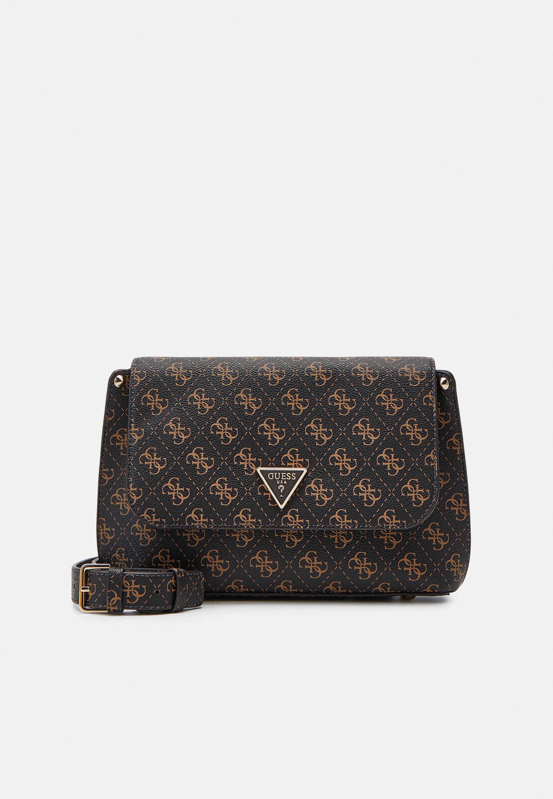 GUESS Katey Flap Shoulder Bag Denim Ombre Logo [217545] - sac à épaule