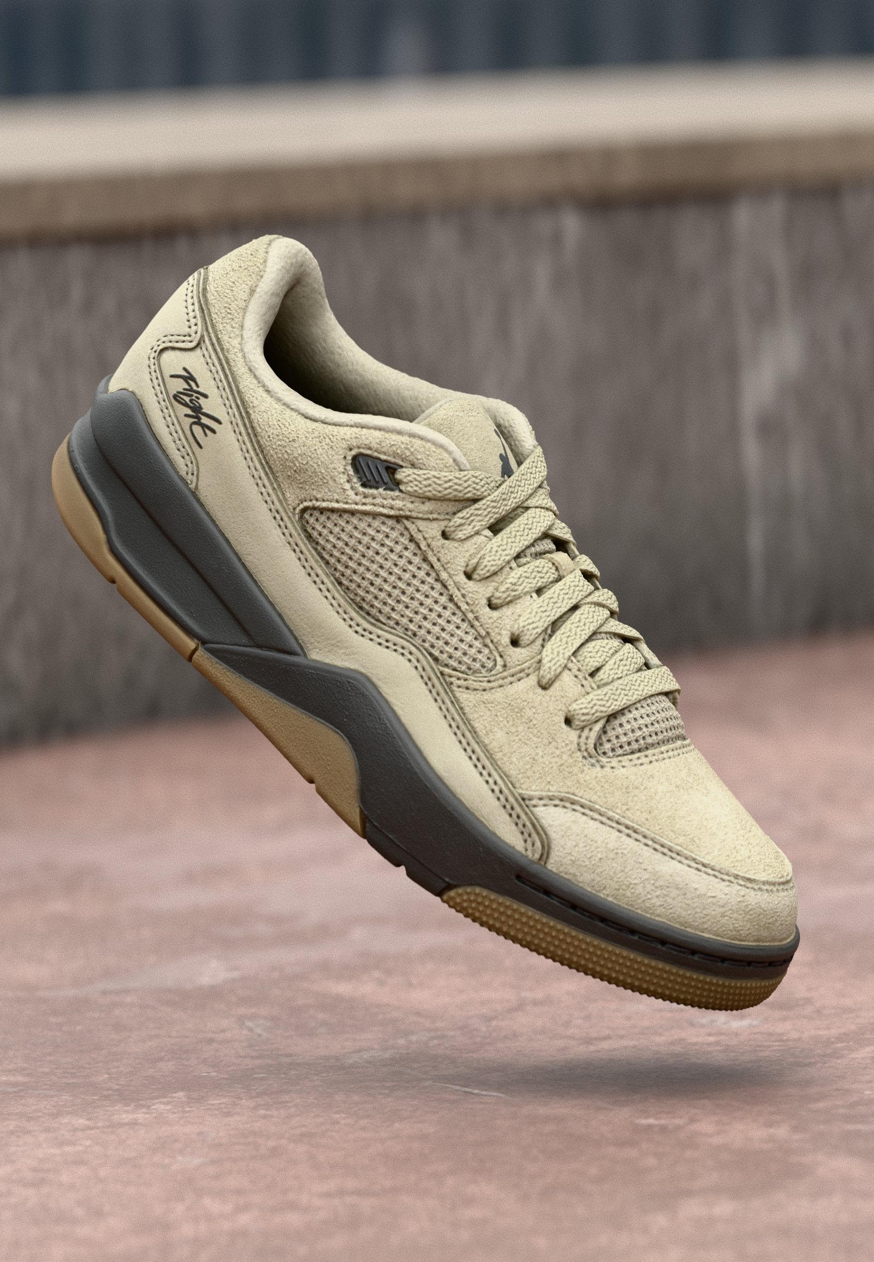 Jordan JORDAN FLIGHT COURT Sneakers Rattan anthracite offwhite Jordan JORDAN FLIGHT COURT Sneakers Rattan anthracite offwhite