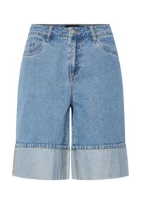 PCMINDY LOOSE - Short - light blue denim