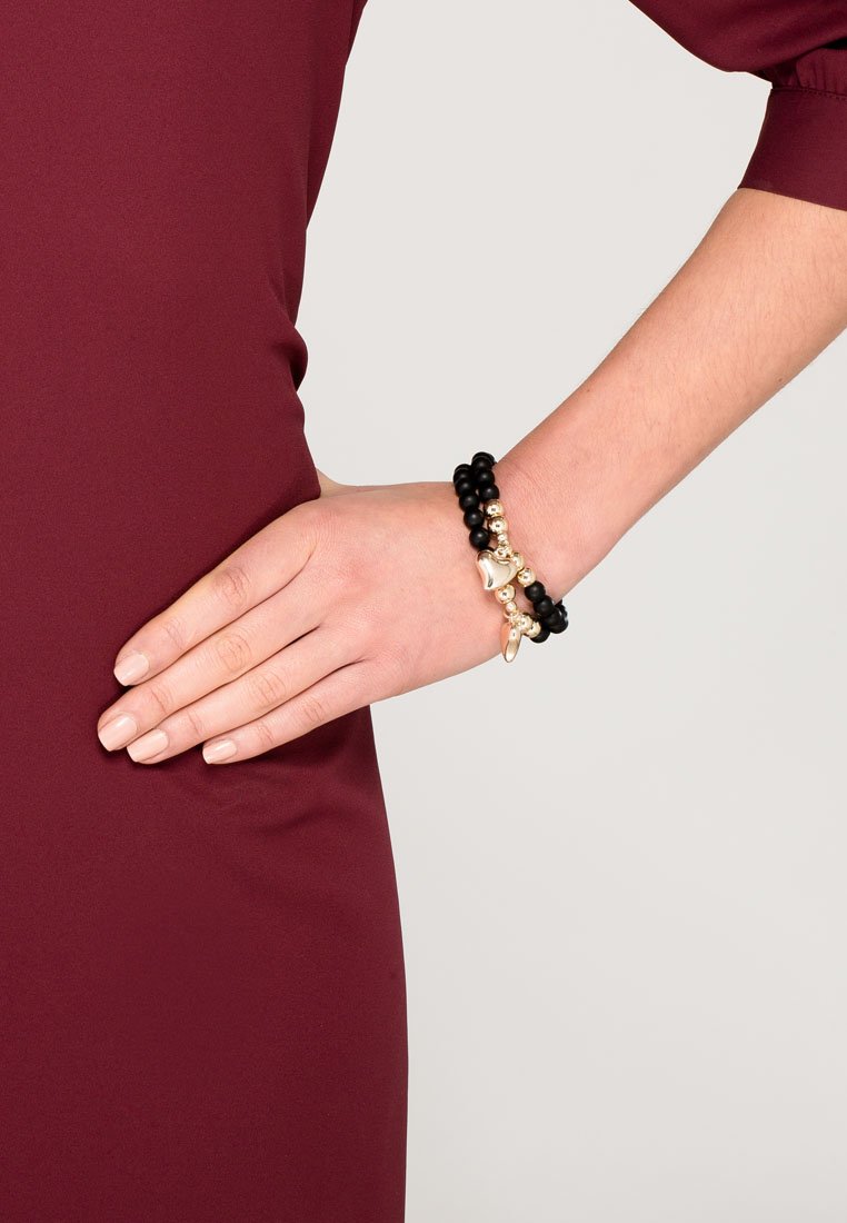 sweet deluxe 2 PACK Bracelet black/gold/black Zalando.co.uk