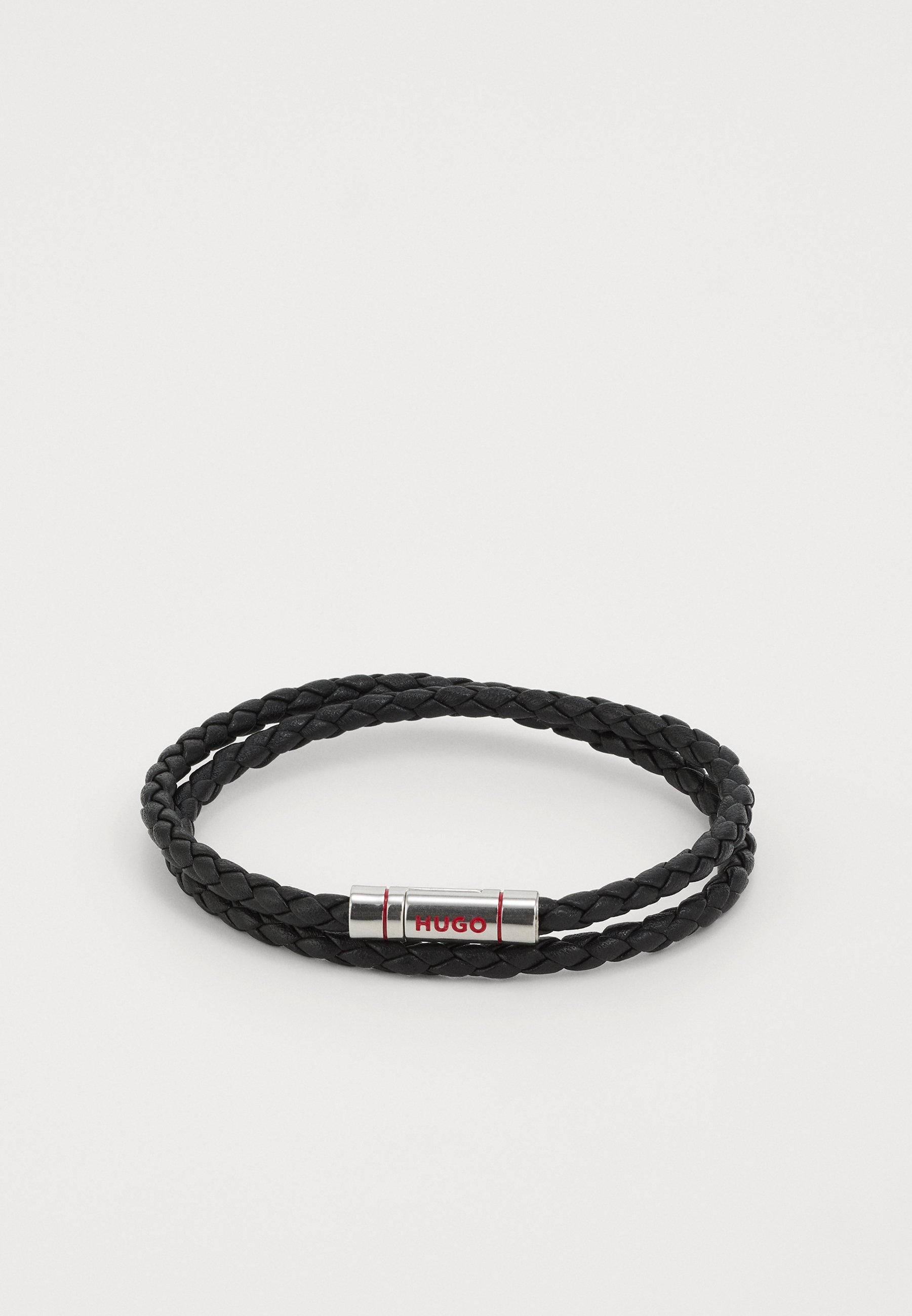 HUGO DOUBLEBRAID UNISEX Armband black/schwarz Zalando