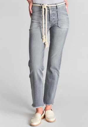 DROIT PRICILIA 7/8ÈME - Jean droit - gris