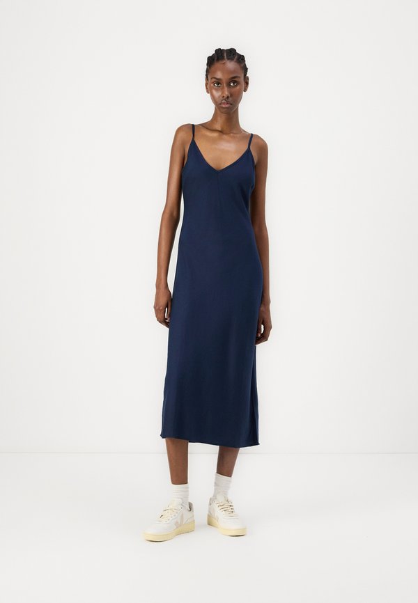 EVERYDAY BIAS MIDI DRESS - Day dress - vintage indigo